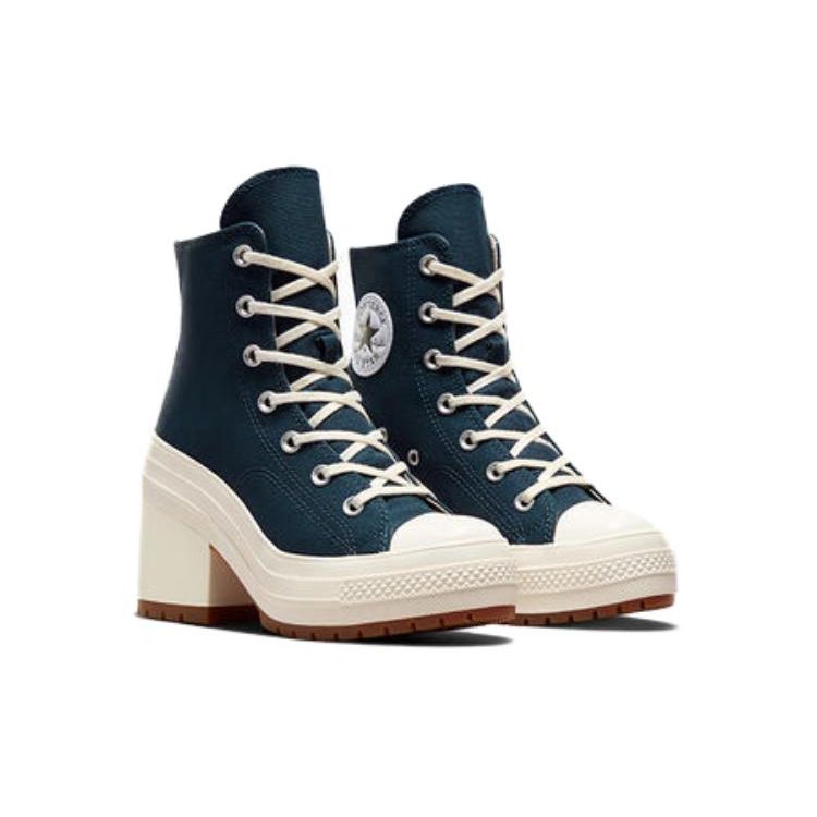 Converse Chuck 70 De Luxe Heel High Obsidian Dámské tenisky Modrá Bílá Černá A07565C