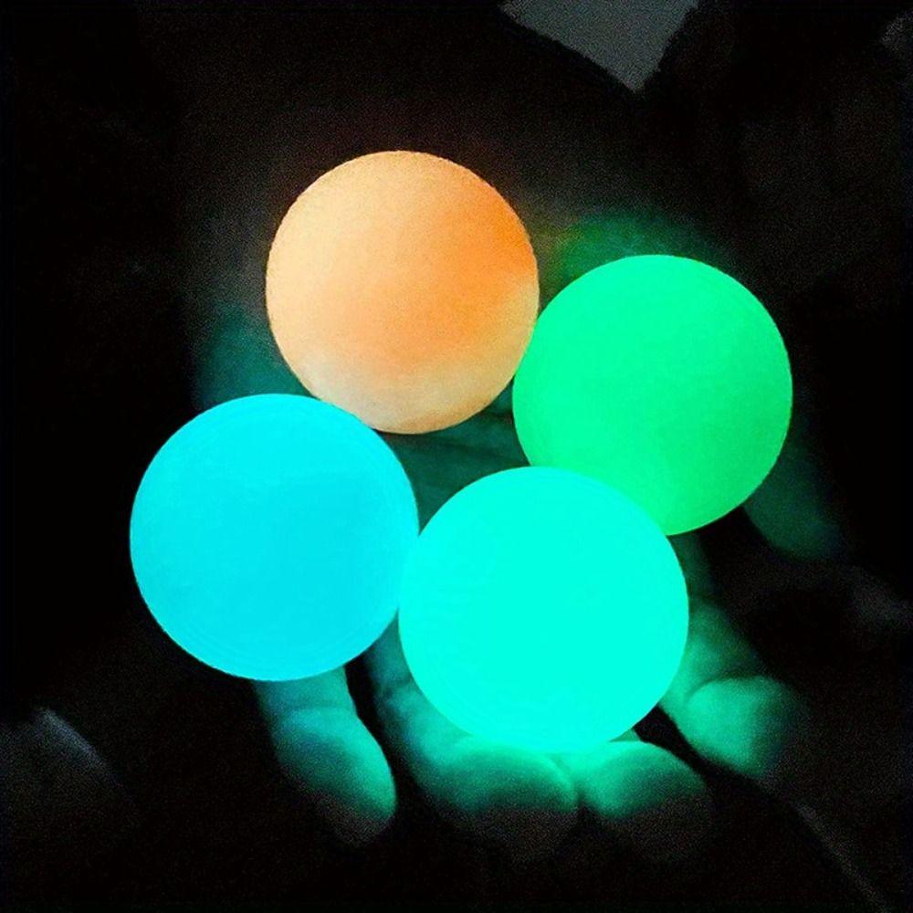 2Pcs Sticky Glow in The Dark Squeeze Balls Interactive Stretching Balls Kids and Adults