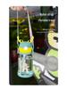 Children's Cartoon Antler Straw Cup - Portable Summer Outdoor Plastic Water Cup with Strap