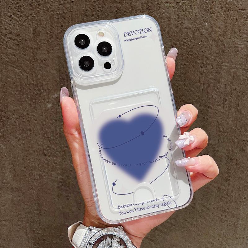 Card Slot Holder Silicone Wallet Pocket Case For Oppo Reno 12F 13F Xiaomi Redmi Note 14 13 Samsung A54 A24 A34 iPhone 13 17 Cover Clear Phone Bumper