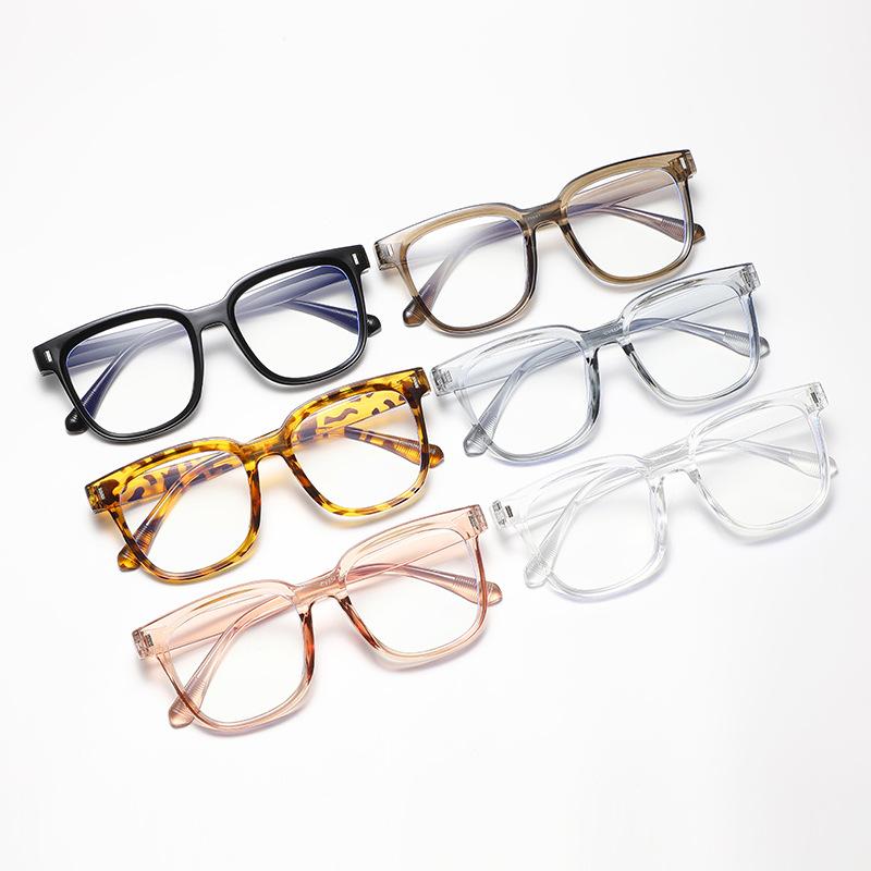 541 Large Frame Square Anti-Blue Light 2024 New Rice Nail Plain And Thin Glasses Frame Retro Flat Mirror