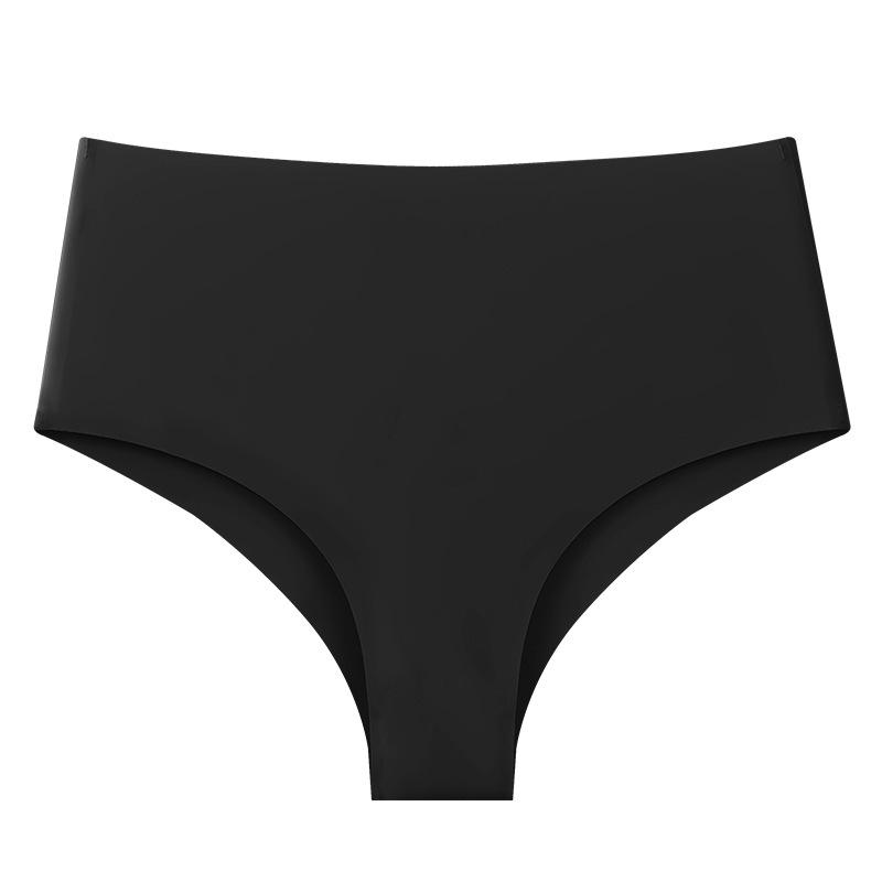 Seamless Women's Mid-High Waist Yoga Panties - Breathable Tummy Control Hip Lift Ice Silk Underwear