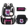 Animation Cartoon Peripheral Primary And Secondary School Students Schoolbag Multi-Functional Large-Capacity Leisure Backpack Three-Piece Set