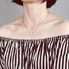 Simple Leisure Heart Shaped Pendant Necklace Women Fashion Elegant Jewelry