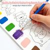 12pages Children's Watercolor Coloring Book Drawing Toys With Built-in Watercolor Pen For Birthday Christmas Boys Girls Gifts