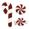 Christmas Candy Cane Throw Pillow Soft Sofa Cushion Festival Heteromorphic Decorative Pillow Doll For Christmas Decoration