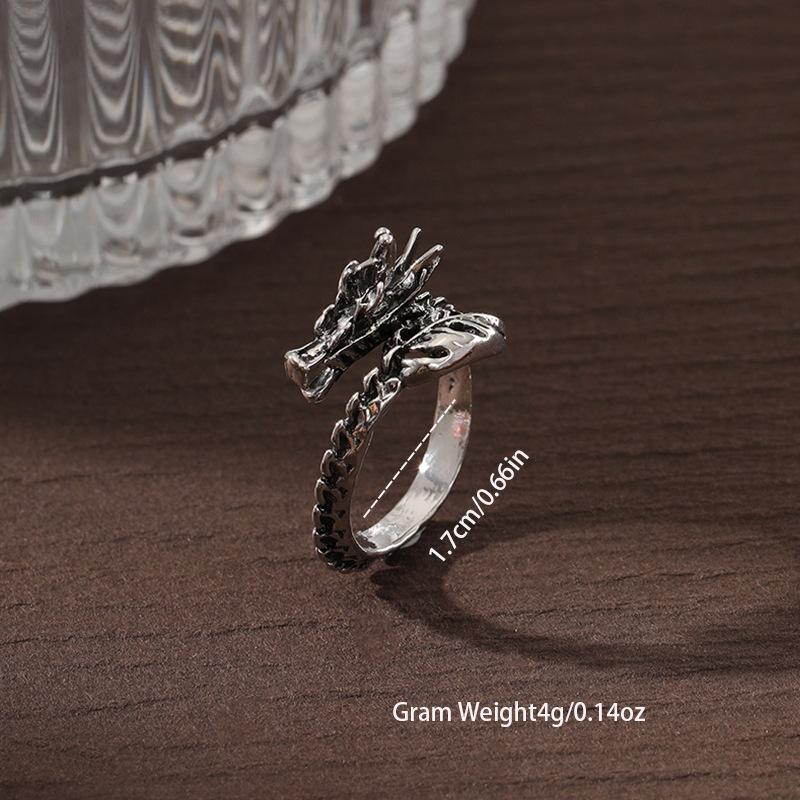 Hot-selling European and American hip-hop style trend temperament jewelry zinc alloy opening adjustable ring