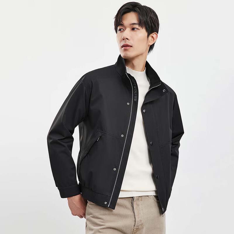 SEPTWOLVES Men's Triple-Proof Stand Collar Business Jacket