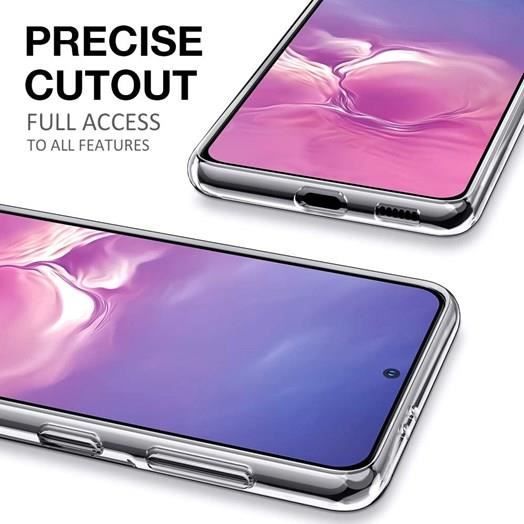 Coque souple en silicone pour Samsung Galaxy S21 - Protection complète - Cristal transparent