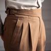 "Men's White Naples Suit Trousers - Spring/Autumn, Nine-Point, Paris Buckle, Italian Style"