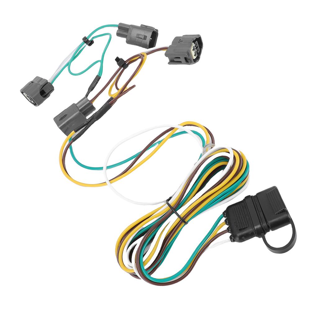 4 Pin Trailer Wiring Harness 55363 Vehicle Side 4 Way Towing Hitch Wiring Replacement for Wrangler TJ 1998 2006
