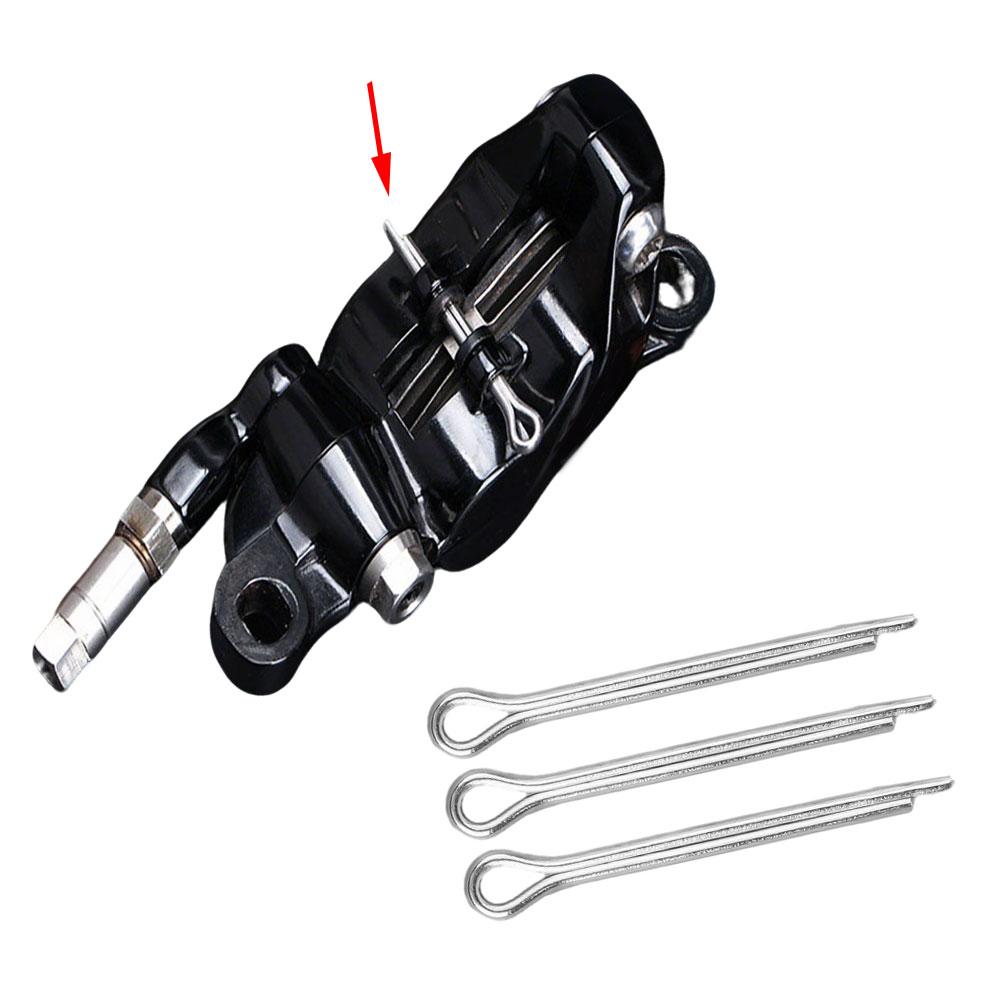 10pcs/lot Mountain Road Bike Lock Pins Hydraulic Bicycle Disc Brake Pad Fixing Stainless Steel Split Pin 4cm Cotter Lock Pin