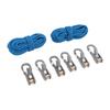 Rope with Roller Tensioner Retractable Adjustable Rope Tightening Tensioner Set for Ship Kayak