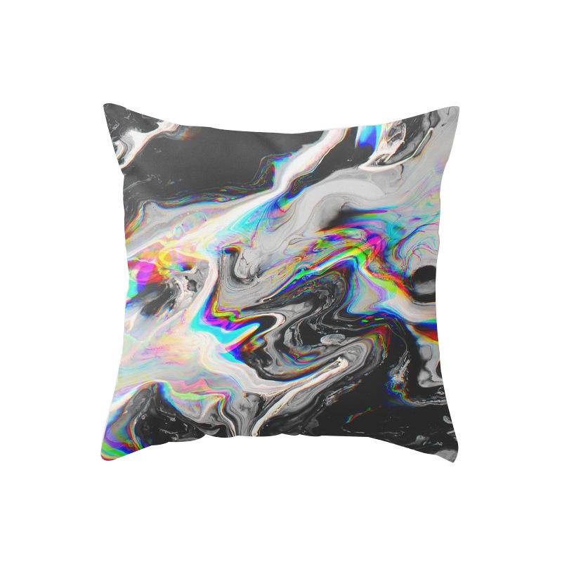 Marble Texture Nordic Style Peach Leather Velvet Pillow Case Pillow Core Modern Simple Car Cushion Premium Durable
