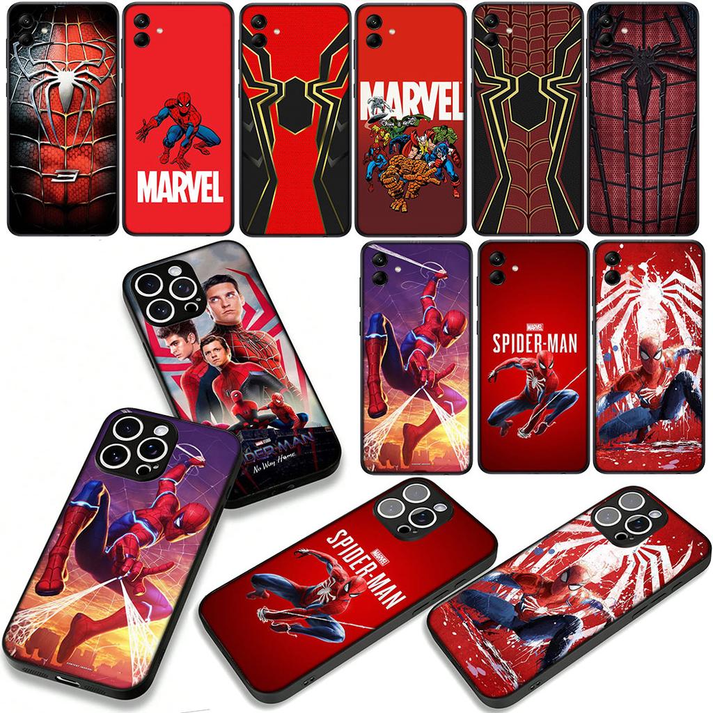 Cover per Telefono per Apple iPhone 17 16 11 Pro XS Max 16E 6 7 8 Plus SE 2022 X XR 6S Custodia Air Logo Marvel Spider Man Spiderman Casing