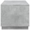 Coffee Table Concrete Grey 102x50x44 cm Wood Based Material