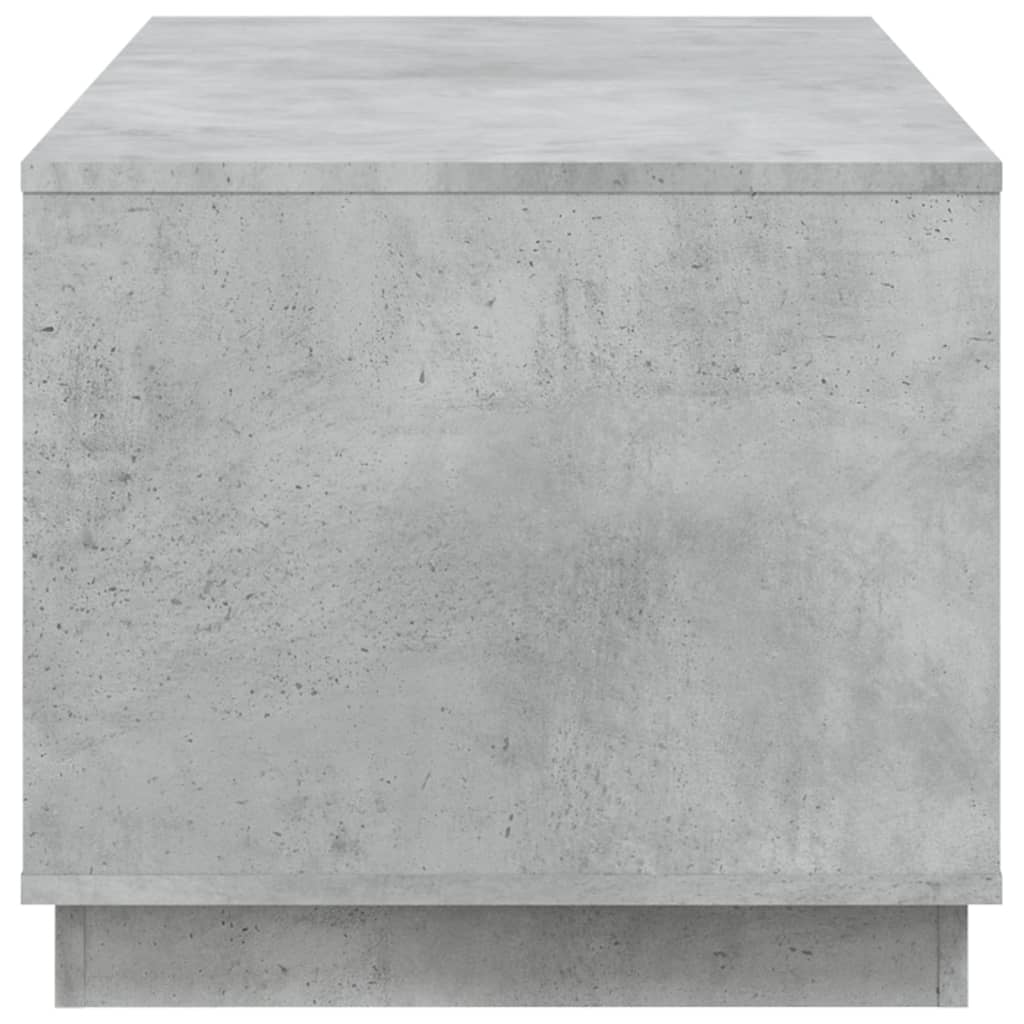 Coffee Table Concrete Grey 102x50x44 cm Wood Based Material