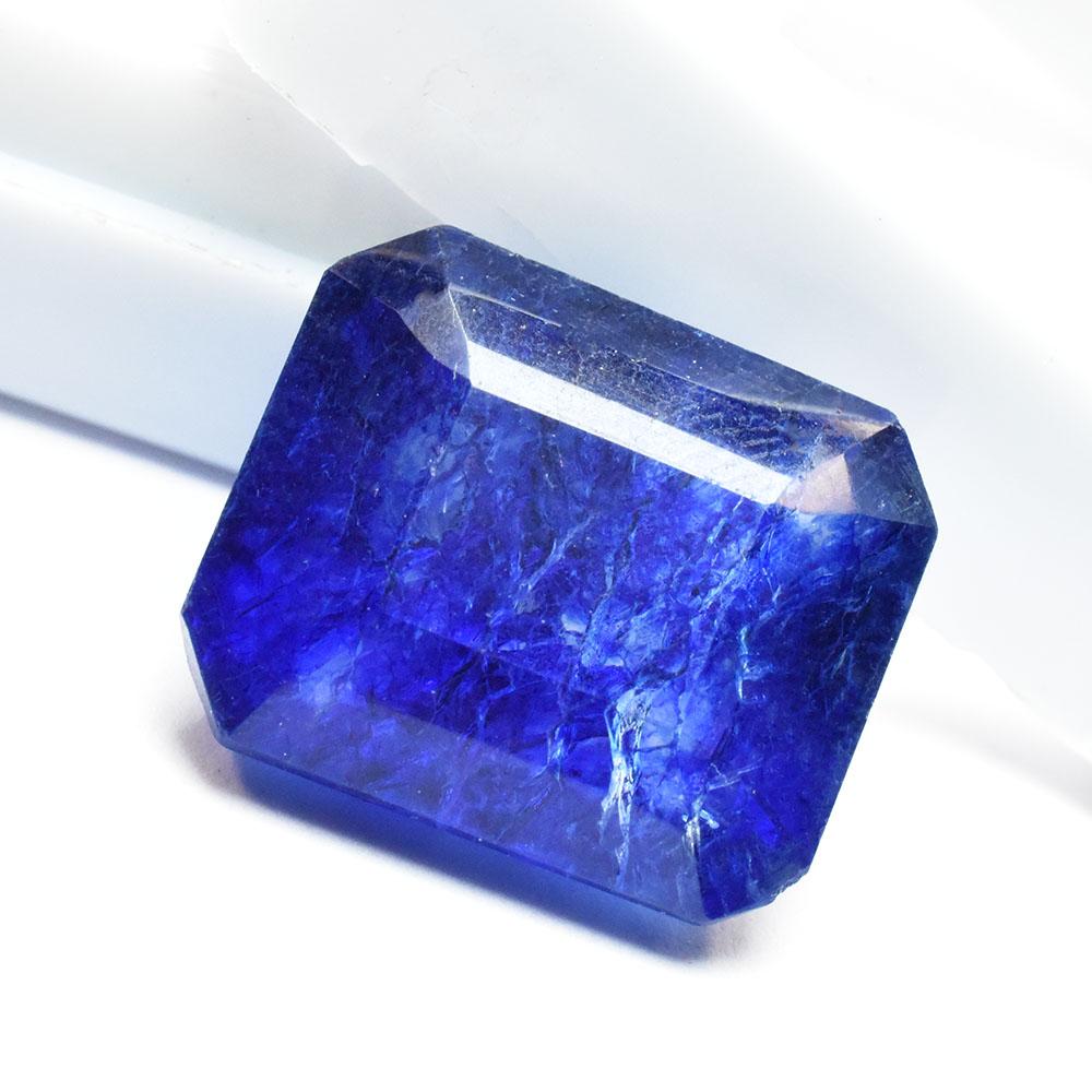 Natural Quality Blue Sapphire 13.15 ct Emerald Loose Gemstone for Jewelry Making and Gem Collections