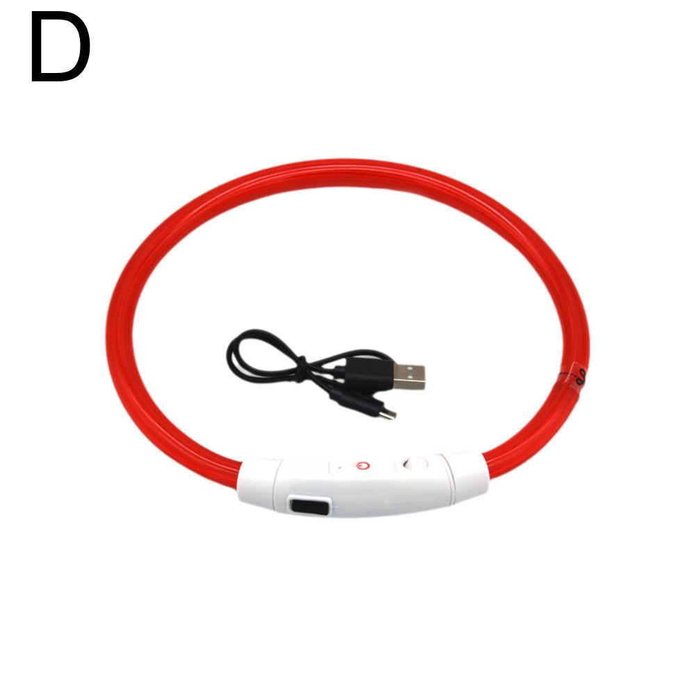 Świecąca Obroża dla Psa Światło Ładowane Naszyjnik dla Kota, Modna Migająca LED DIY Świecąca Obroża Bezpieczeństwa dla Psów Akcesorium dla Zwierząt Nocą