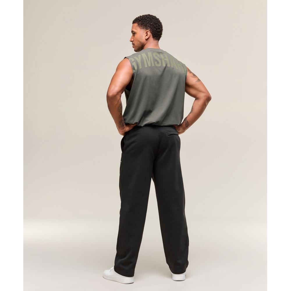 Gymshark Power Cut Off Tank Strength Green A2c9m Ecjh