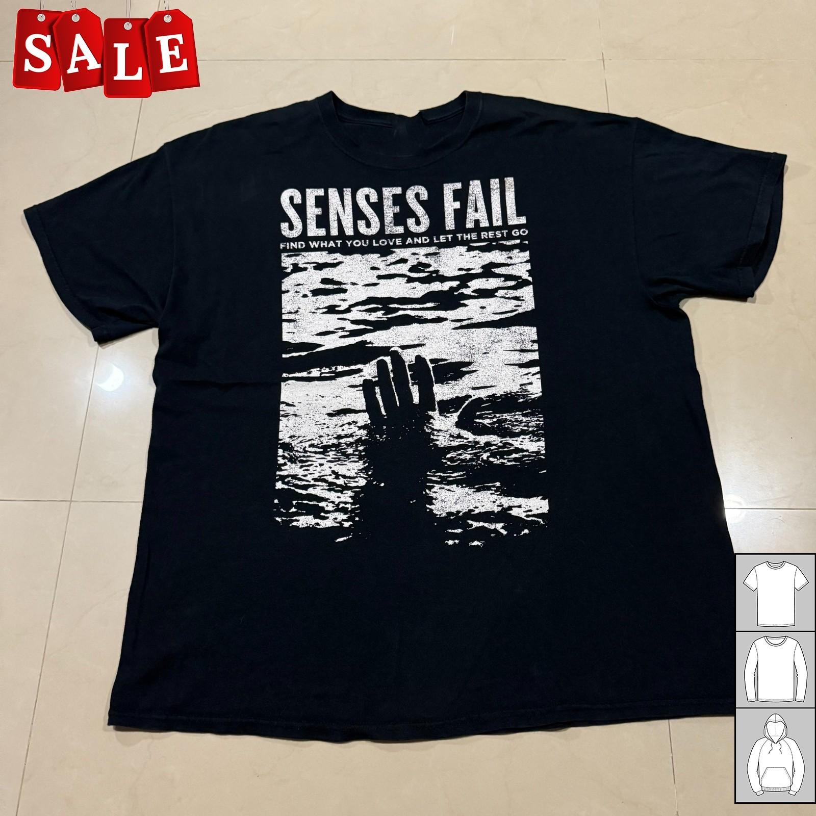 Hot Senses Fail Band Emo Post Hardcore Gift For Fans Black S-235XL LW650 XXXL