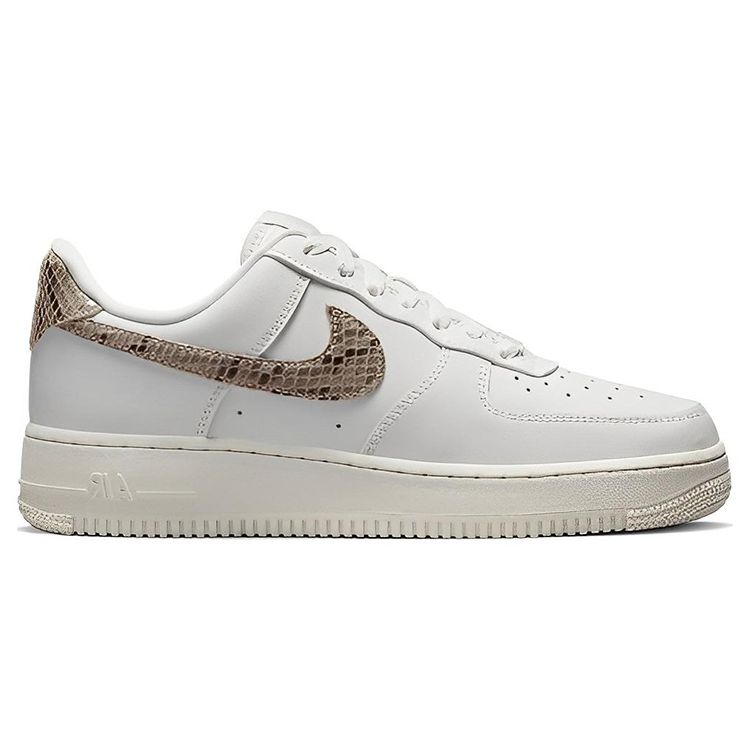 Nike Air Force 1 07 Phantom Ivory Snakeskin Women Sneakers Cream Light-Iron-Ore DD8959-002