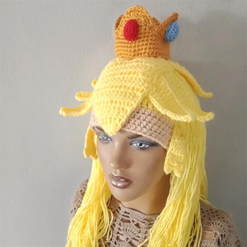 New Handmade Crocheted Stylish Personalized Mushroom Hat Adult Headscarf