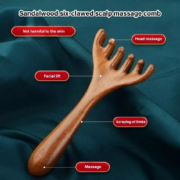 Natural Wooden Scalp Massagers Comb For Silents Stress Relief And Long Lasting Use
