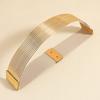 Gold Tight Waistband Wide Buttoning Belt High Quality Waist Belt  for Women