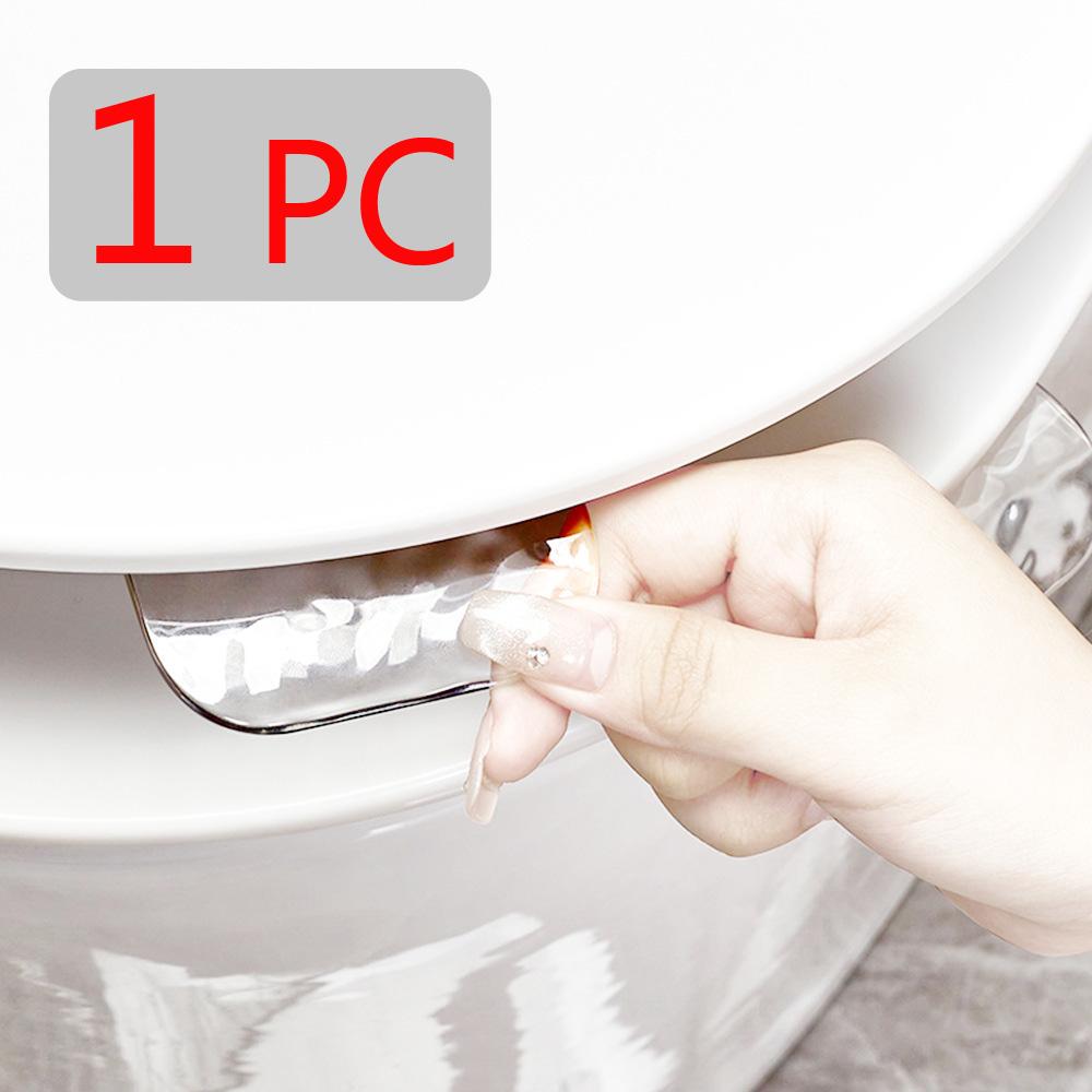 Water Ripple Toilet Seat Handle Lifter PET Hands-Free Hygienic Toilet Cover Lifter for Multi-Functional Toilet Cover Lift Tools