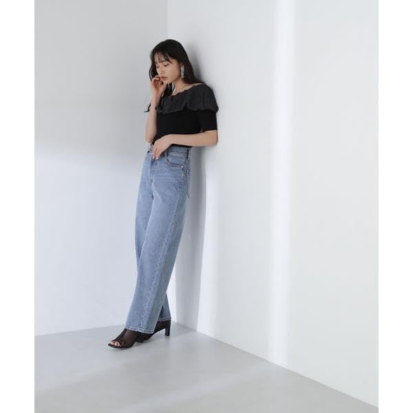 Beauty Sweater Arrives Balloon Sheer Knit Sweater for Gray Lavender [Natural Basics] [Pre-order Mid-to-late May] Décolleté Women,