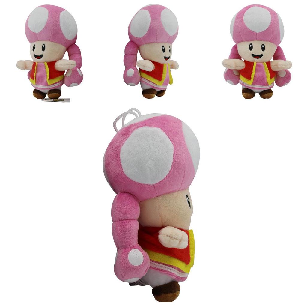 Nintendo Super Mario Bros Plush Toy Toadette Adorable 7" Soft Stuffed Animal Doll