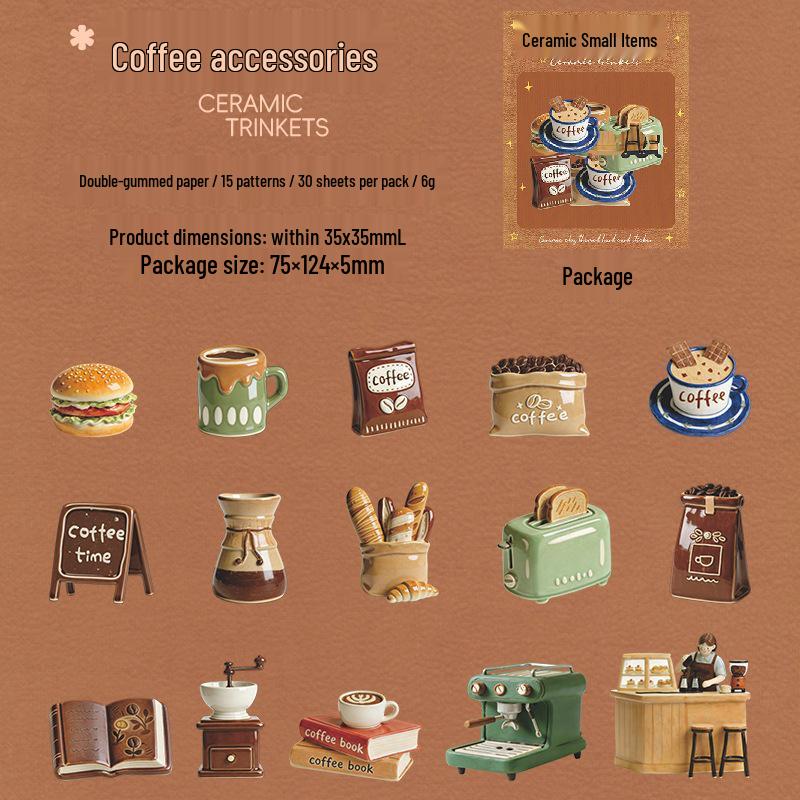 Forest-Themed Ceramics & Cute Animal Stickers for Journals