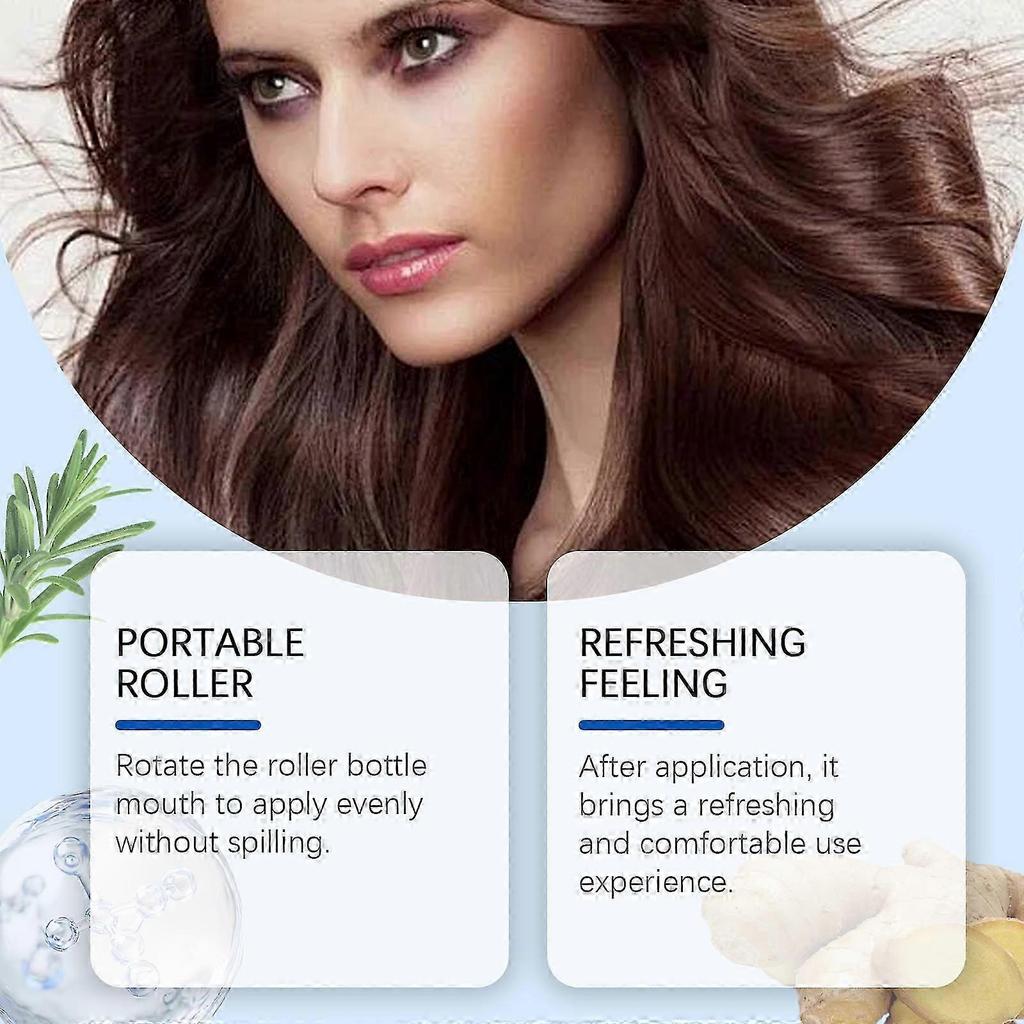 Hoegoa Rosemary Roll-On Essence Nourishes The Scalp And Hair, Making It Smooth And Refreshing