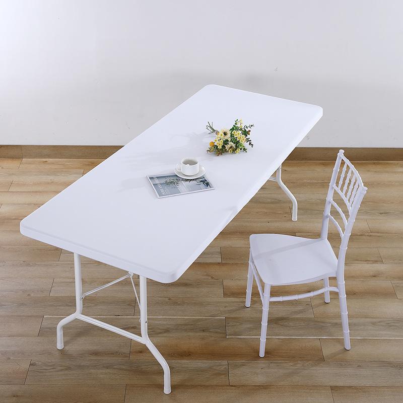 1pc Washable Rectangular Tablecloth for Outdoor Parties and Camping- Foldable, Elastic and Fitted - 4ft/6ft Size Fabric for Home
