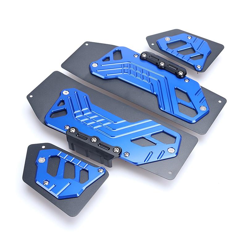 Motorcycle Footrest Footpads Foot Pegs Pedals Plate Pads Parts Accessories Fit For HONDA ADV350 ADV-350 ADV 350   (Blue)