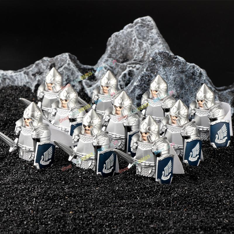 Movie Series Orc Uruk-hai Army Action Figures Mini Bricks Doll Assemble Building Blocks MOC DIY Toys for kid gift