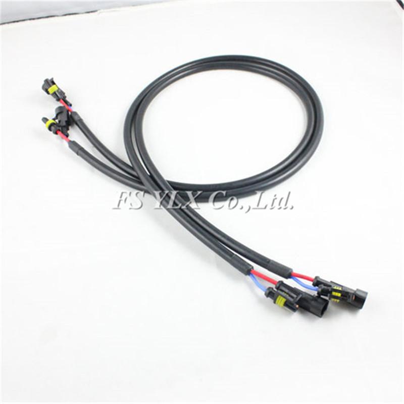 

FSYLX 2pcs 100CM 1M HID Xenon Ballast Extension Wire Cable 35W 55W 75W 100W HID extension cable for h1 h3 h4 h7 h8