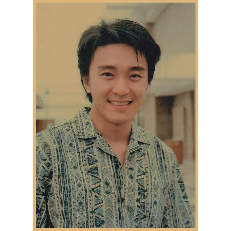 

Stephen Chow Retro Kraft Paper Poster - Celebrity Wall Art for Hotel, Bar, Cafe Decor Yellow Kraft Paper (No Glue) 30X42 cm