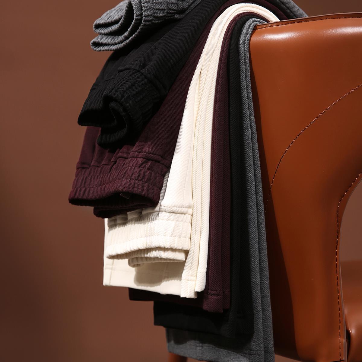 

Autumn Classic White-paired Commuter High-cotton Casual Pants for Women S