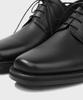 Firenze Atelier [Vibram] Merlin_Minimal Semi-Square Derby 8430 [Black Fg]