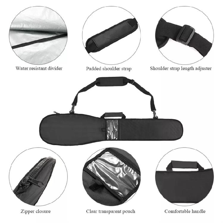Boats Canoes Paddles Storage Bag Holder Adjustable Kayak Paddles Bag Kayak Split Paddles Carrying Bag for Rowing Boating