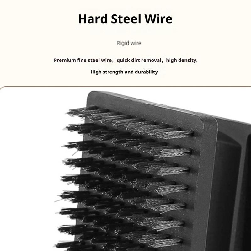 Professional Grills Cleaning Brush Ergonomic Nonslip Handle Solid Steel Bristles Perfect For Charcoal Grills And Griddles