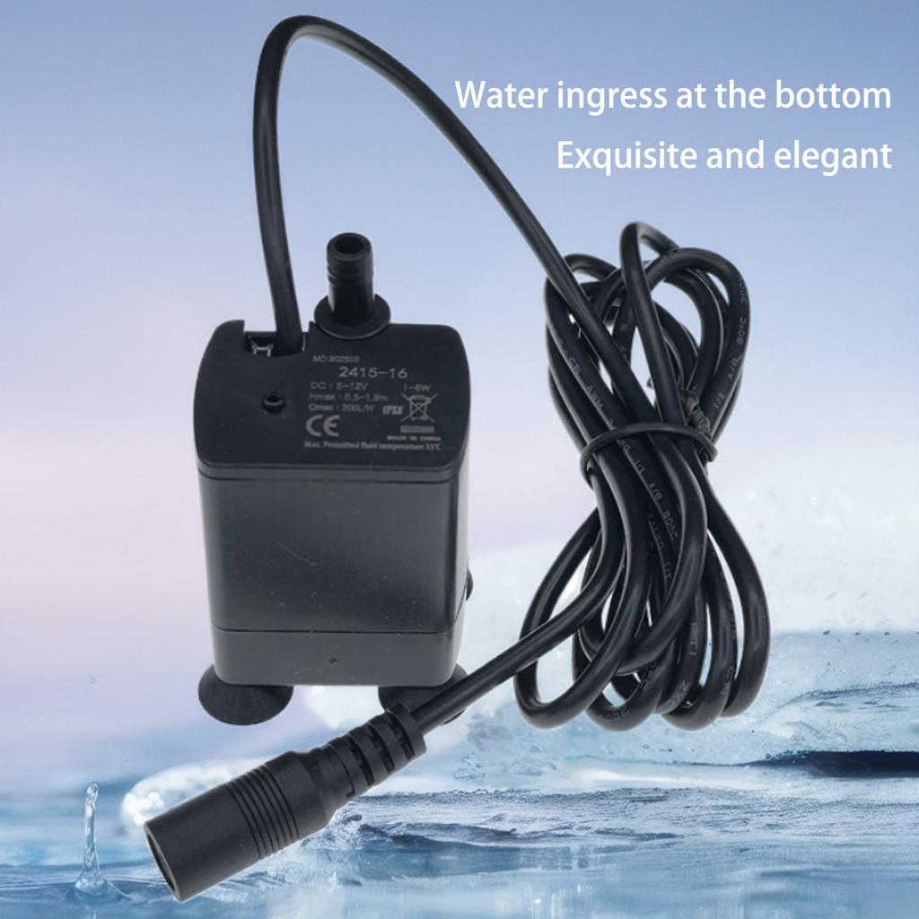 Quiet Water Circulation Fountain Pump With Flows Control Low Noise Small Submersibles Water Pump Easy to Install