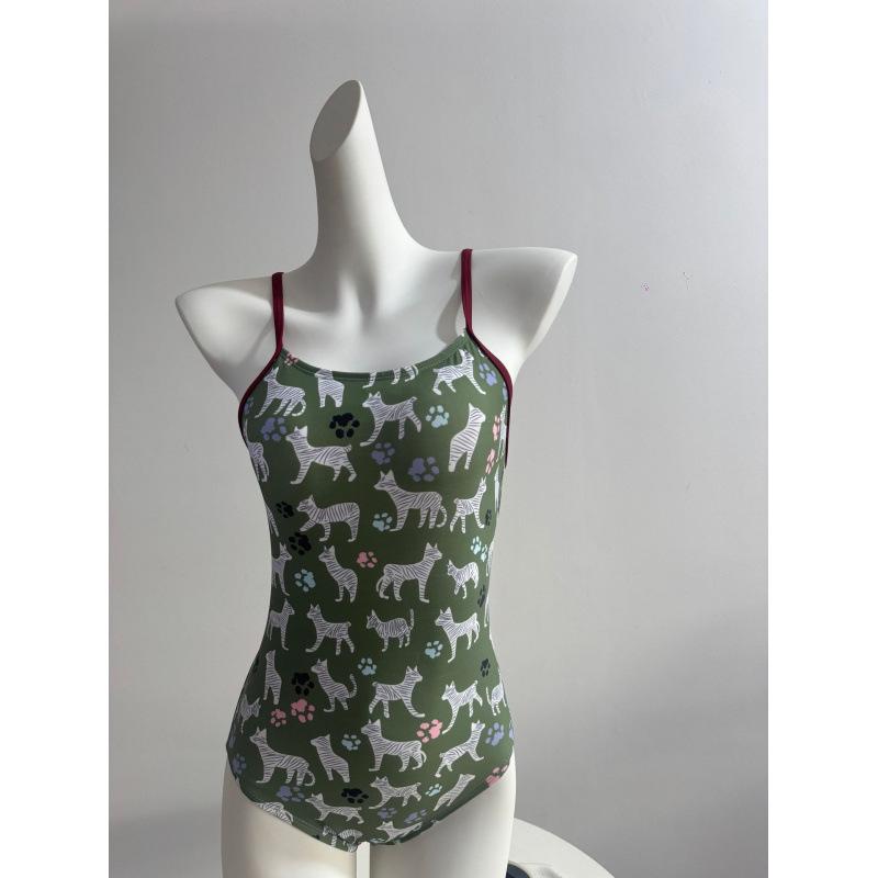 Swimsuit female 1111 little fresh girl cute and thin backless racing swimming pool training sports swimsuit M