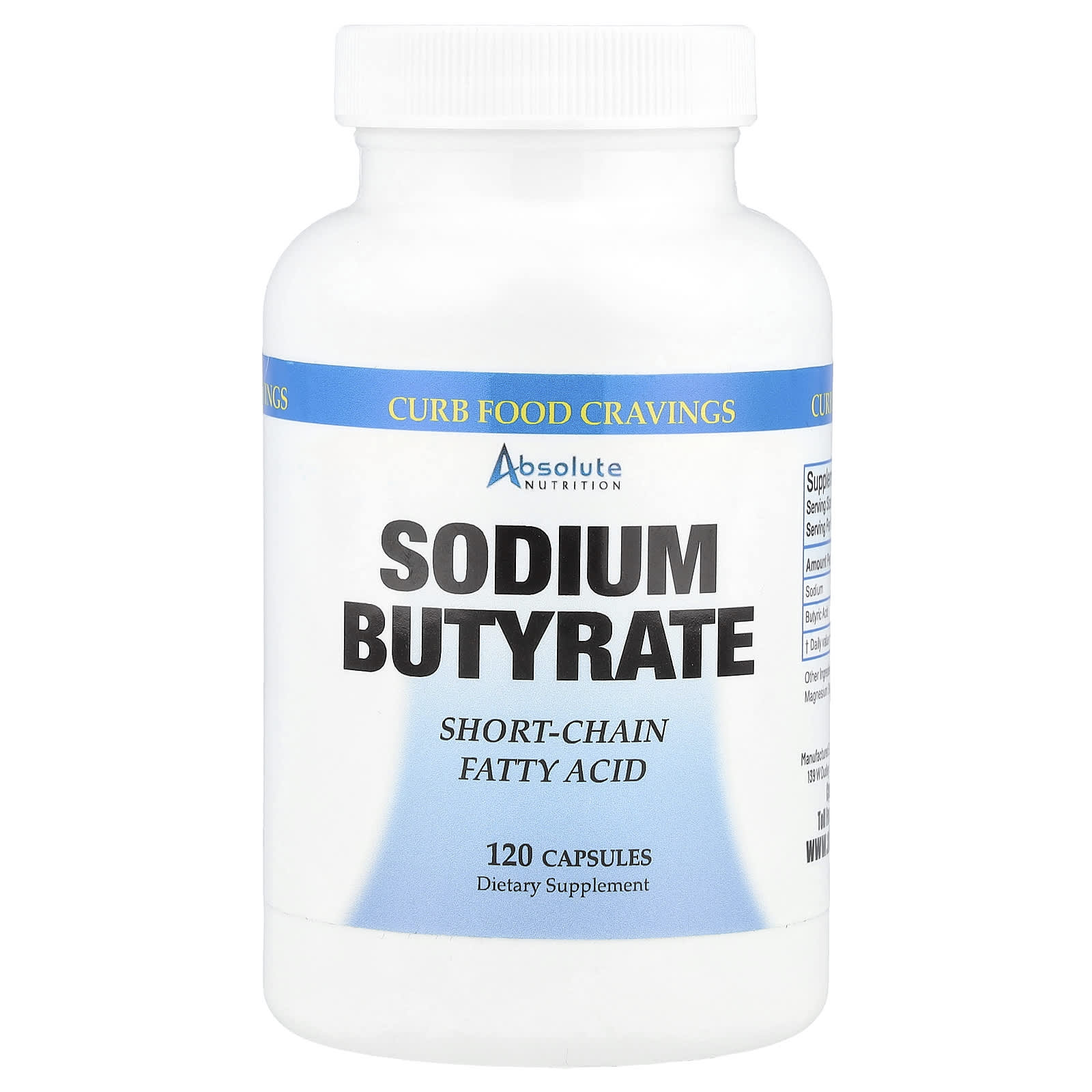 

Sodium Butyrate, 120 Capsules