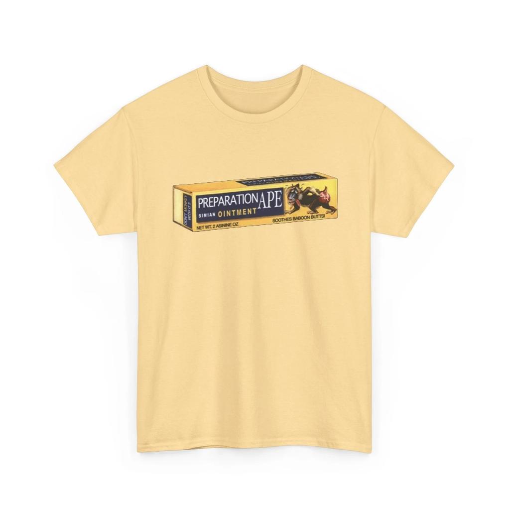 Wacky Packages Preparation Ape Printed T Shirt Funny Preparation H Parody