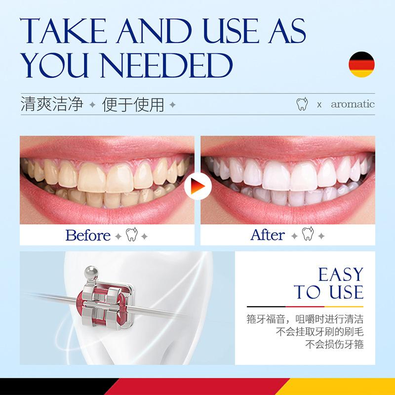 30 Capsules Probiotic Solid Toothpaste Clean Oral Fresh Breath Chewable Travel Portable Mouthwash Tablets Brightening Teeth Care