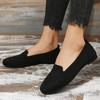 New Oversized Single Shoe with Fly Woven Mesh Surface, Shallow Mouth, One Foot Kick, Lazy Flat Bottom Casual Women's Shoes
