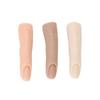 3Pcs Silicone Finger Model High Simulation Bendable Embedded Design Nail Art Training Finger for Nail Artists Salons